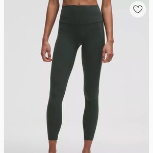 NWOT lululemon Align High-Rise Pant 25", rainforest green, size 6